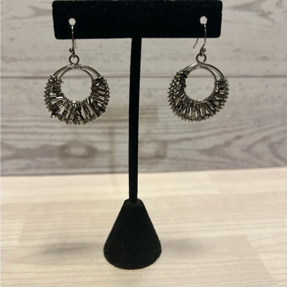 Elegant Silver Hoop Earrings